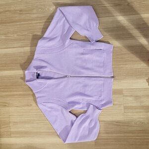 Wild Fable Lavender Zip-Up Sweater – Size M